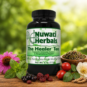 The Healer Tea — official Nuwati Herbals product artwork