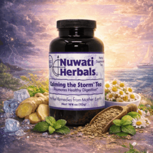 Calming the Storm Tea — official Nuwati Herbals product artwork