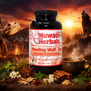 Nuwati Herbals Howling Wolf Tea — official Nuwati Herbals product artwork