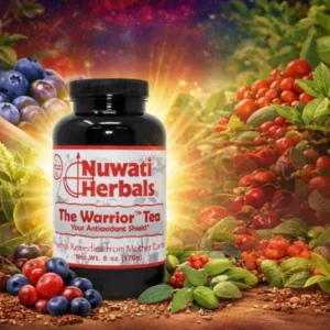 The Warrior Tea — official Nuwati Herbals product artwork