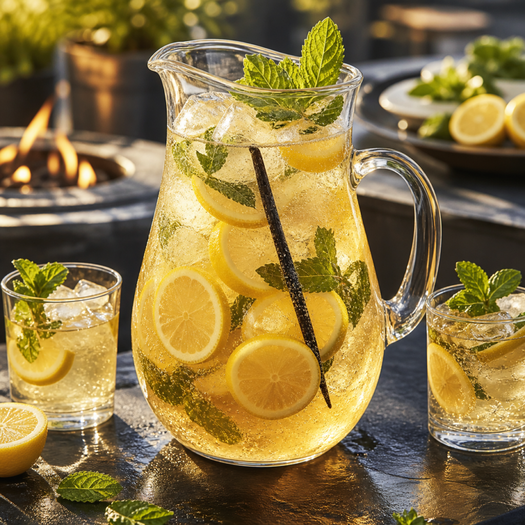 Almond-Vanilla Sparkling Tea