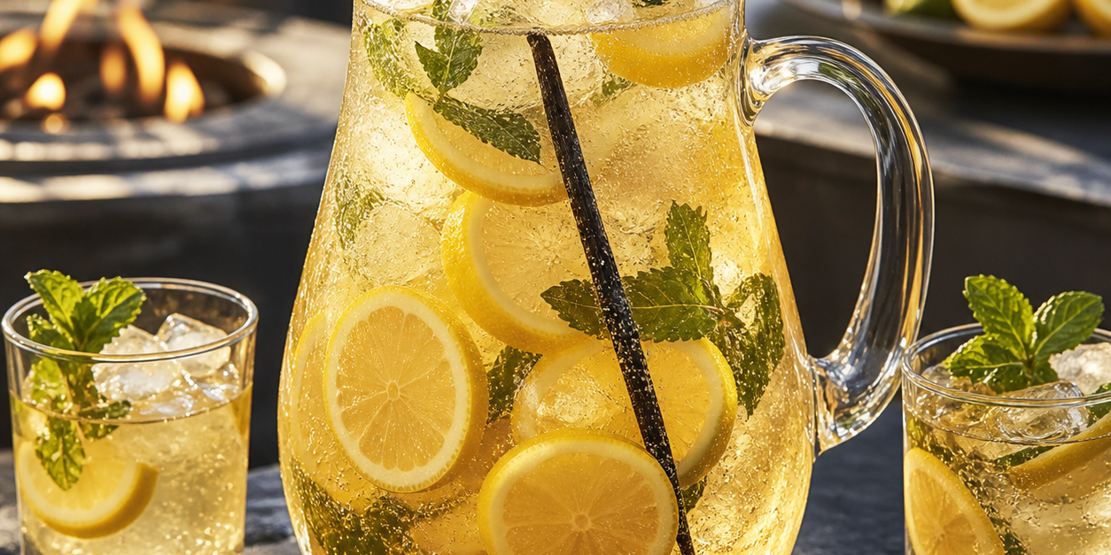 Almond-Vanilla Sparkling Tea Almond-Vanilla Sparkling Tea