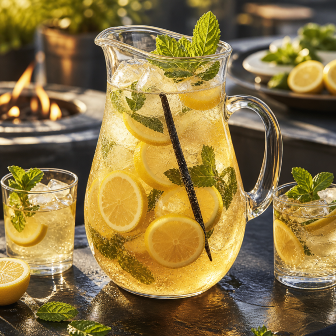 Almond-Vanilla Sparkling Tea