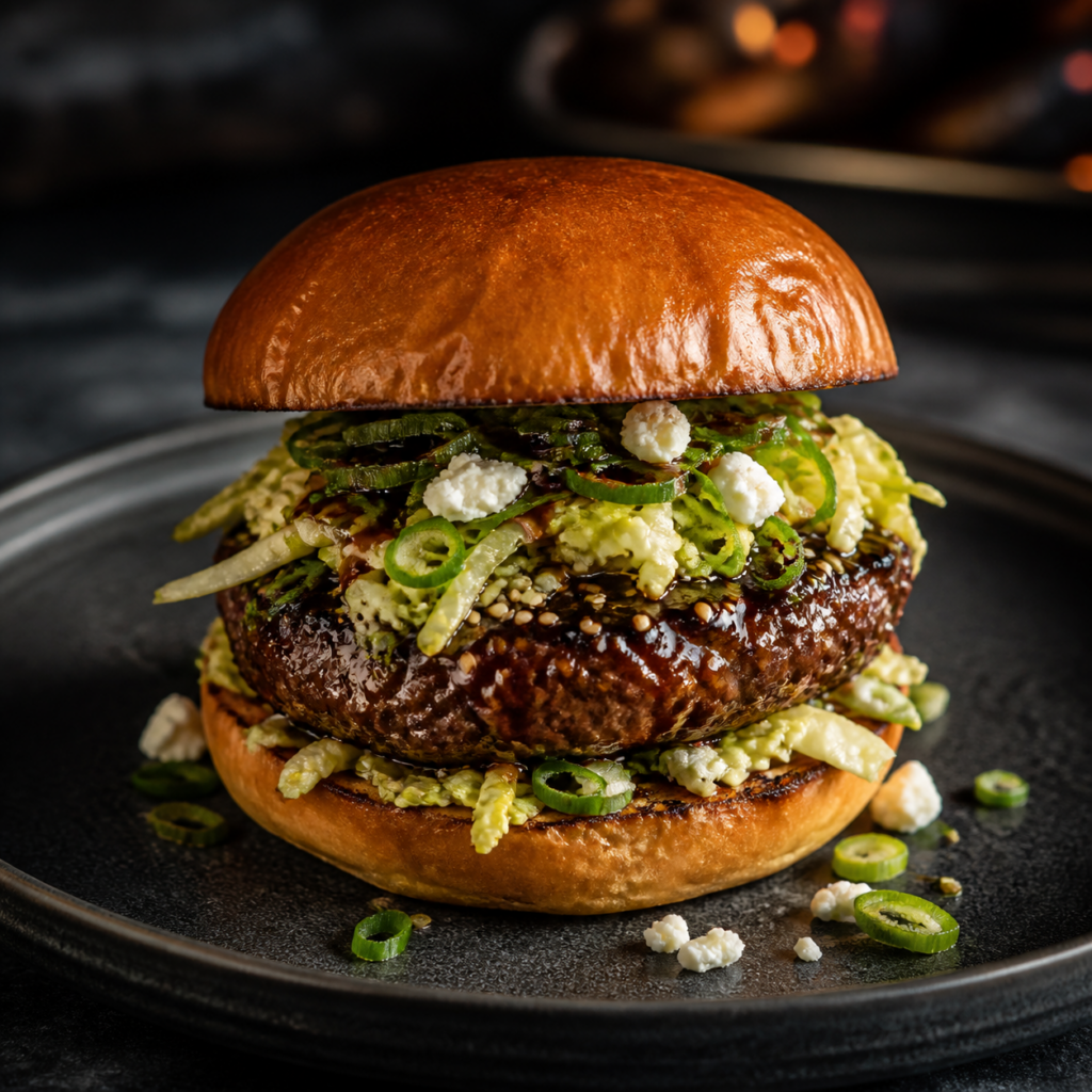 Asian Ginger Feta Burgers