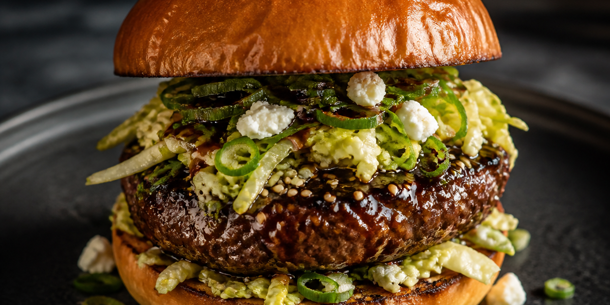 Asian Ginger Feta Burgers