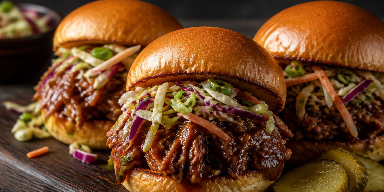 Asian Zing Pulled Pork Sliders