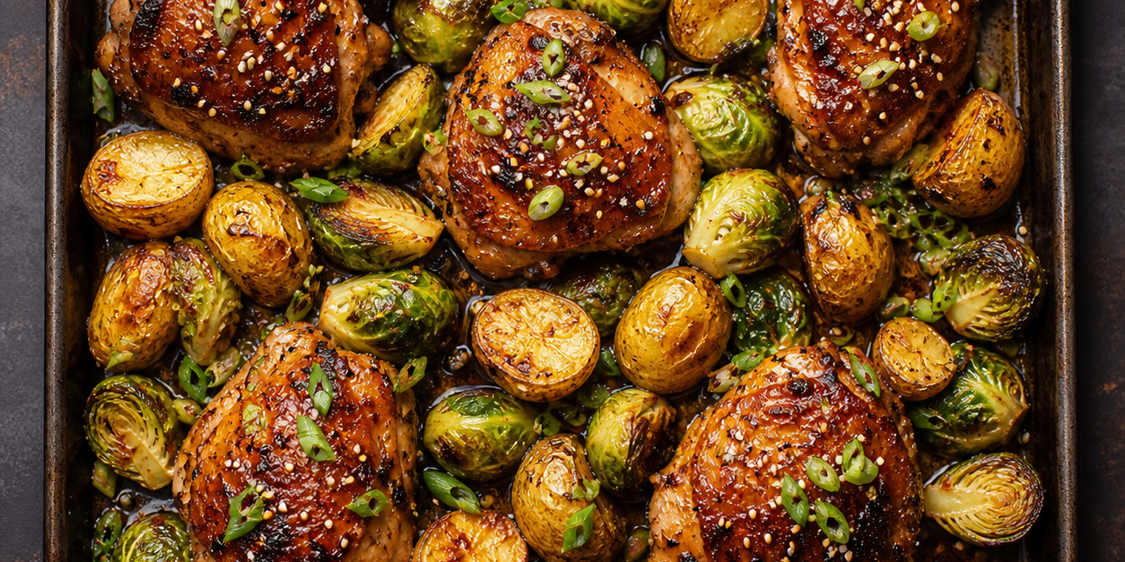 Asian Zing Roast Chicken & Potatoes