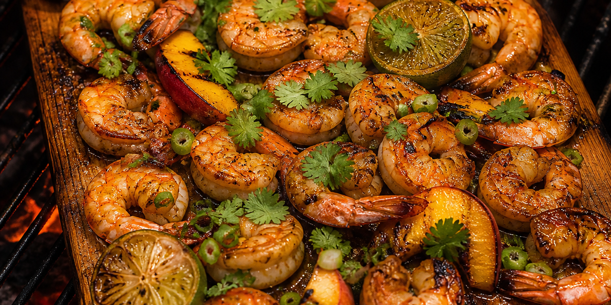 Cedar-Plank Honey-Lime Shrimp