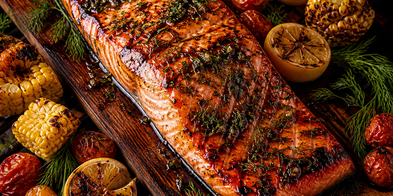 Sweet & Smoky Cedar-Plank Salmon