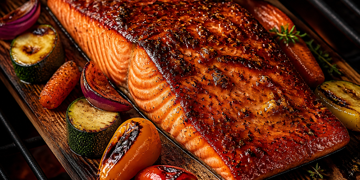 Cedar-Plank Sweet & Smoky Salmon