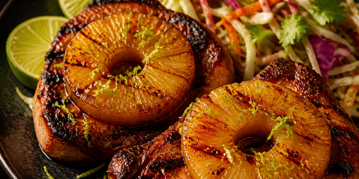 Chile-Lime Pineapple Pork Chops