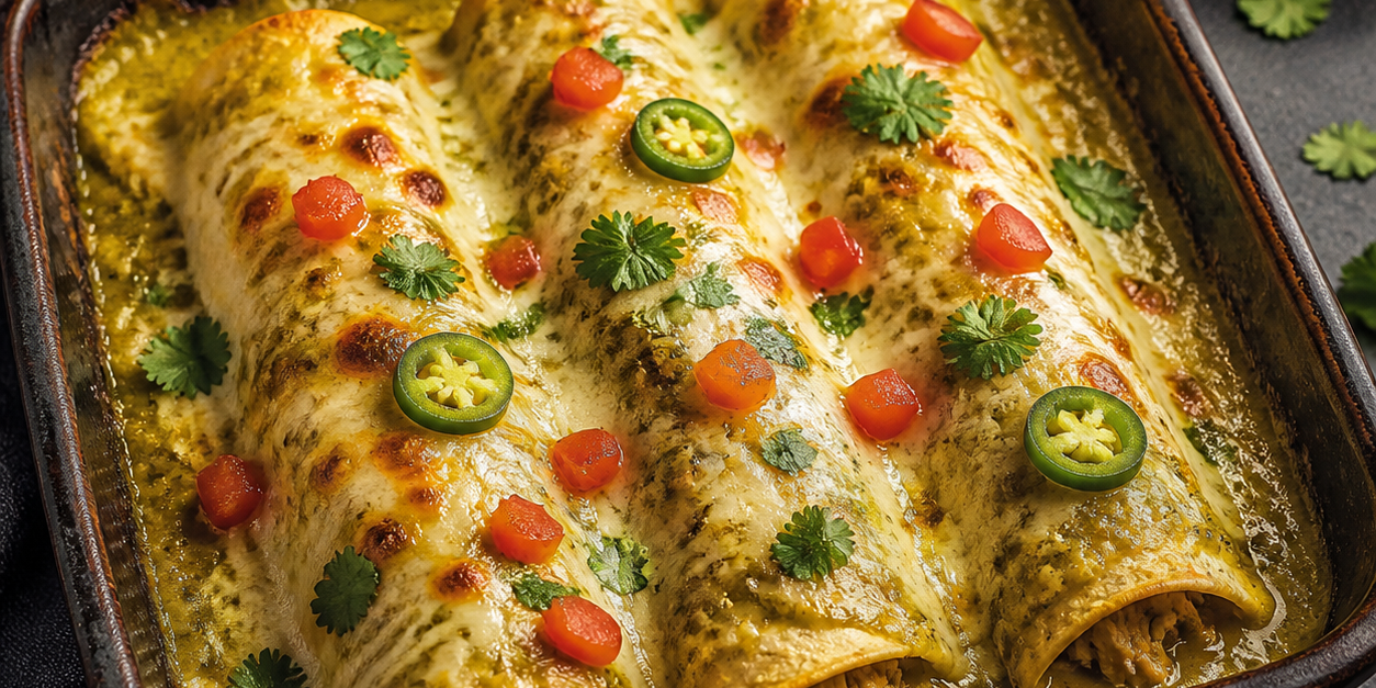 Chili-Lime Chicken Enchiladas Verde