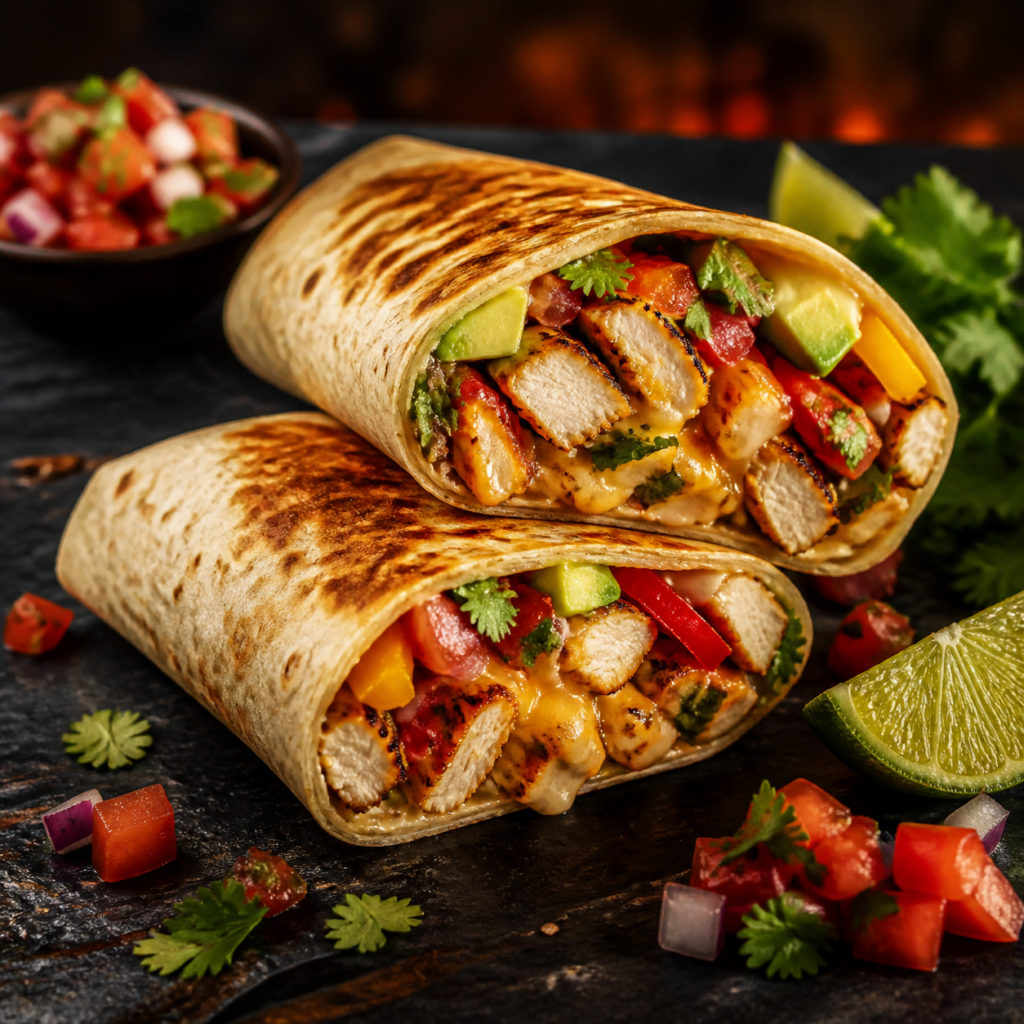 Chili-Lime Chicken Wraps