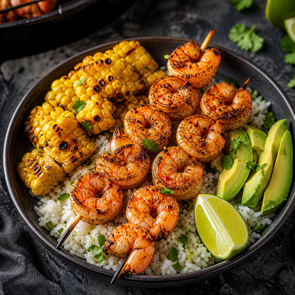 Chili-Lime Shrimp Rice Bowls