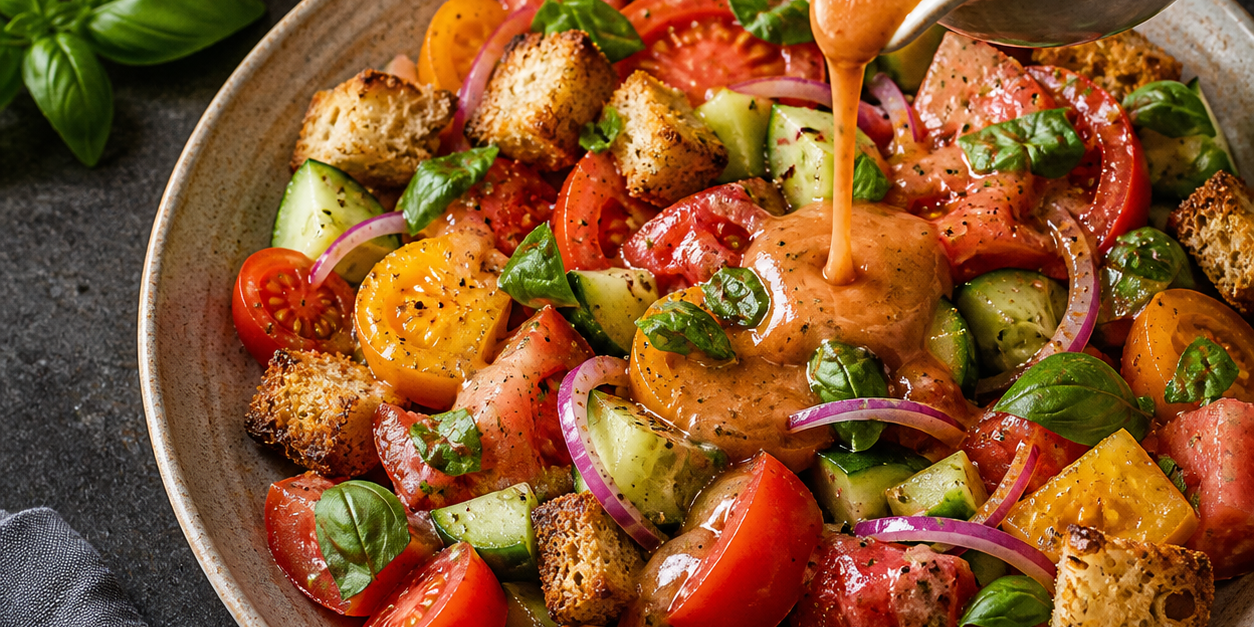 Creamy Tomato-Basil Balsamic Vinaigrette