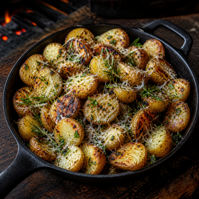 Grilled Parmesan Tuscan Potatoes Grilled Parmesan Tuscan Potatoes