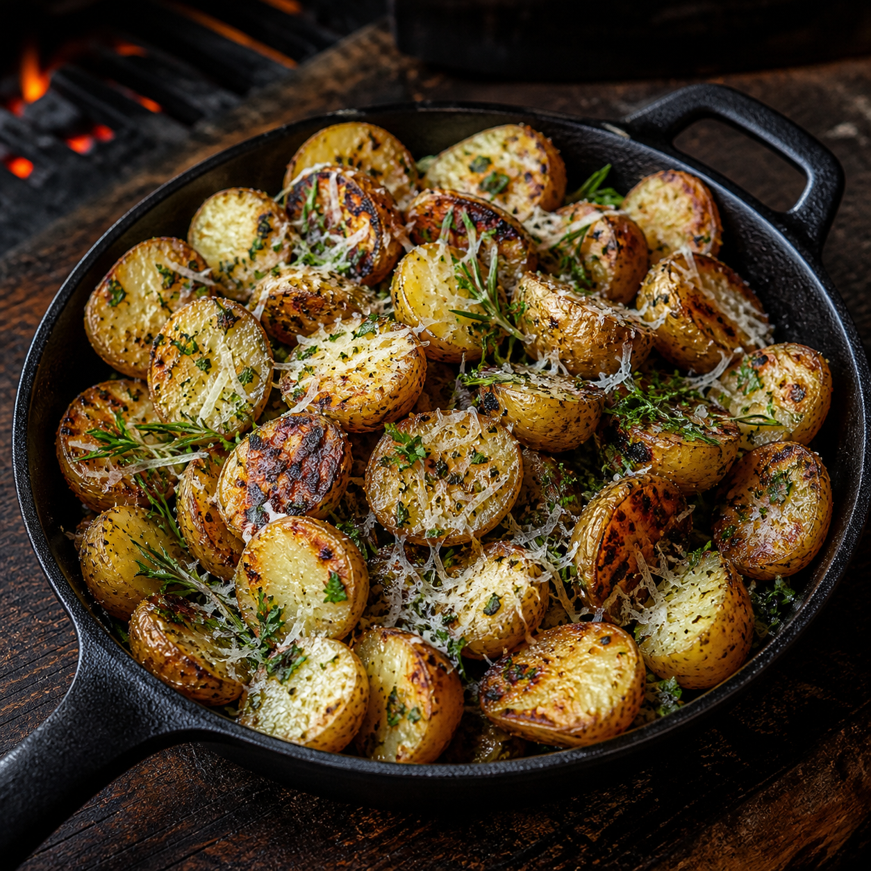 Grilled Parmesan Tuscan Potatoes