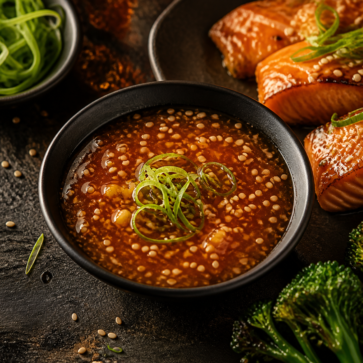 Honey Ginger Sesame Glaze