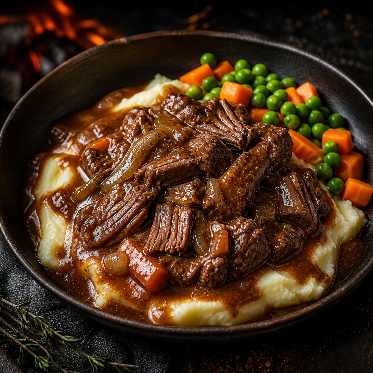 Kettle Beef & Mashed Potatoes