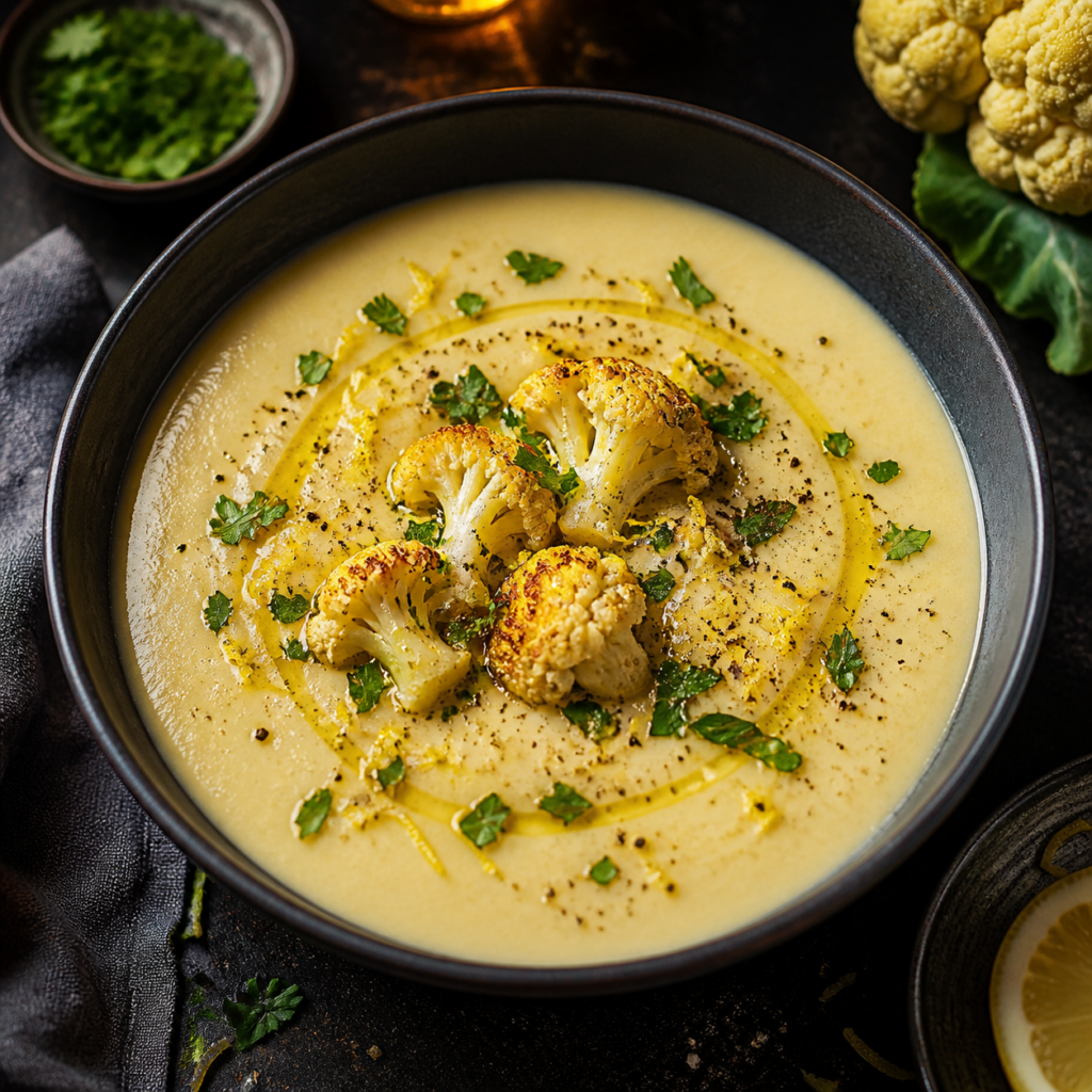 Lemon Cauliflower Soup