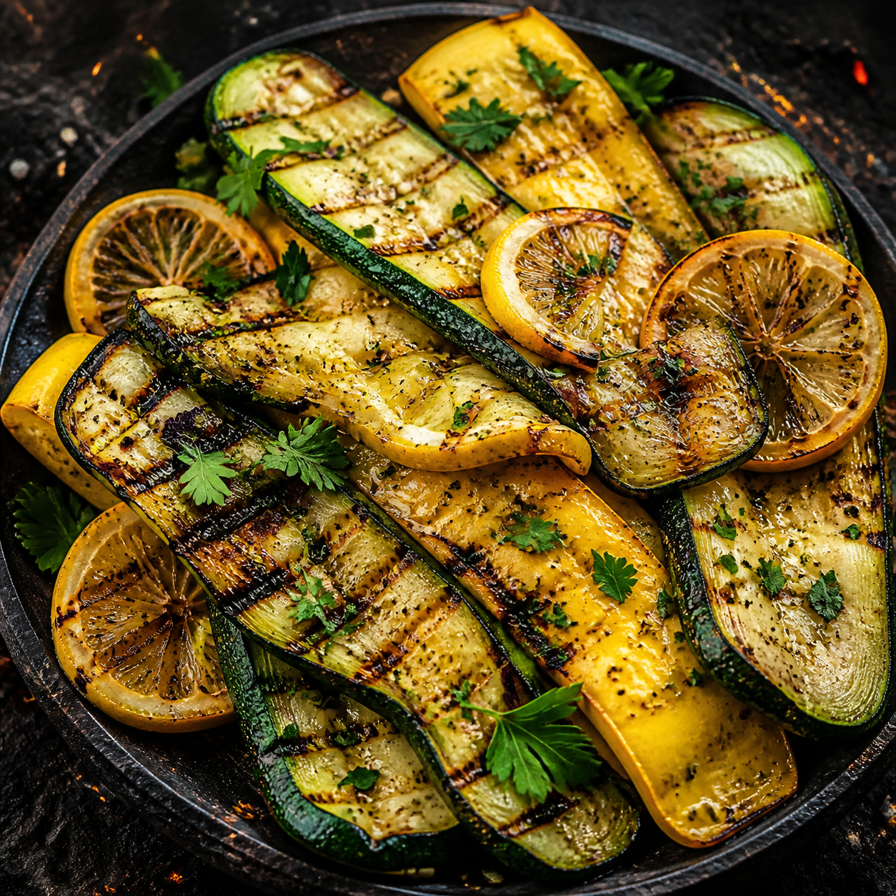 Lemon Grilled Squash