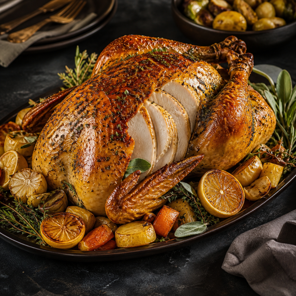Lemon-Herb Basted Turkey