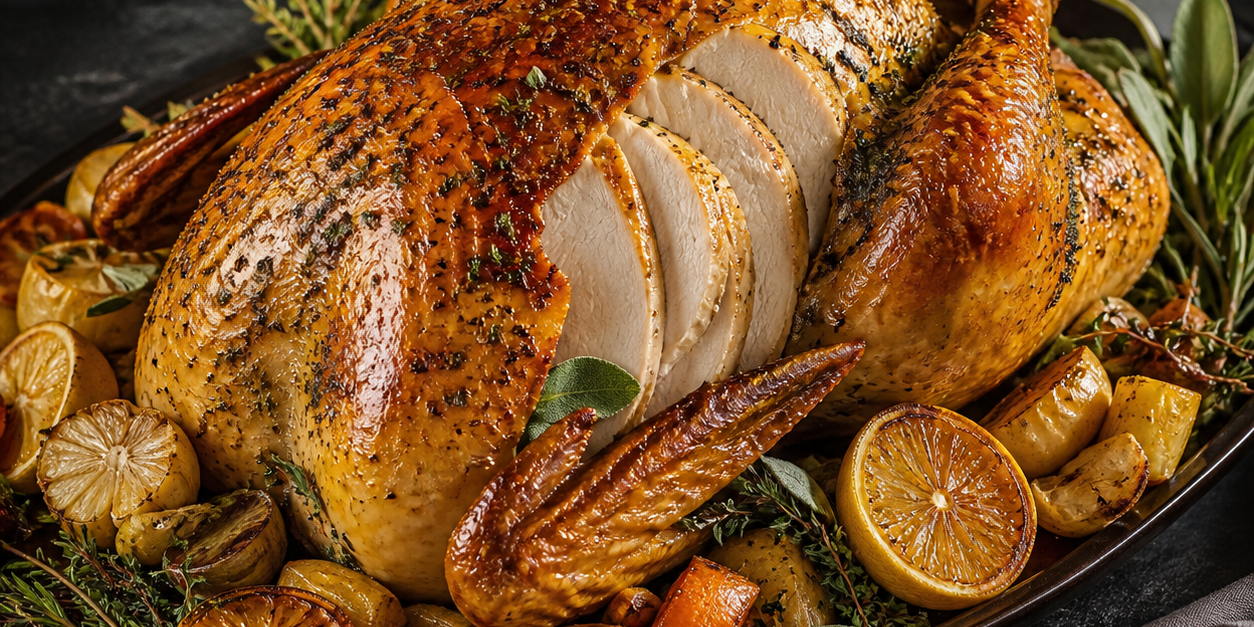 Lemon-Herb Basted Turkey Lemon-Herb Basted Turkey