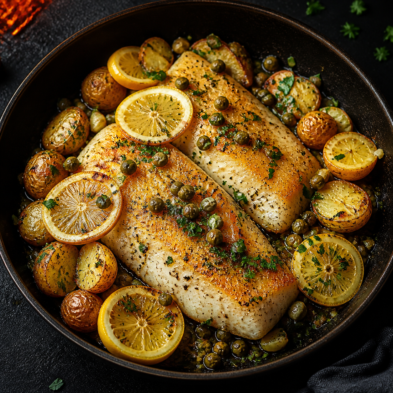 Lemon Pan-Fried Fish