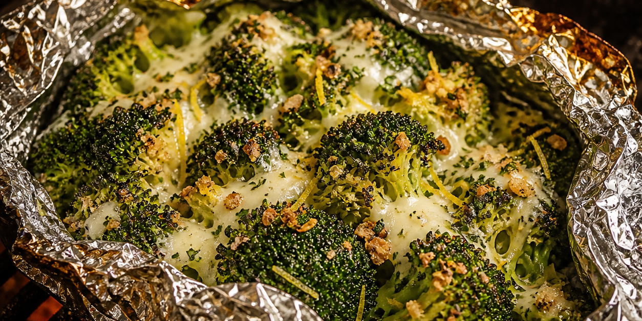 Lemon-Tuscan Broccoli Foil Packs