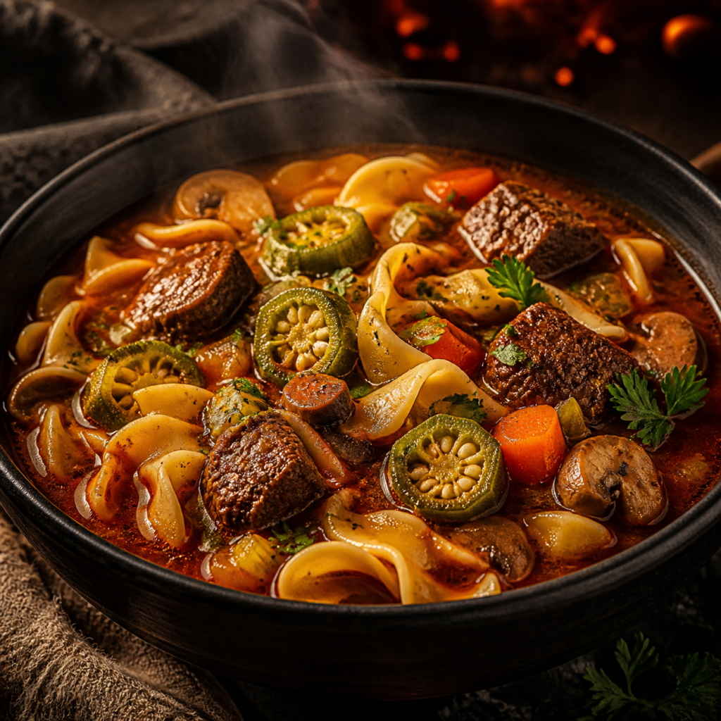 Original Okra Noodle Soup