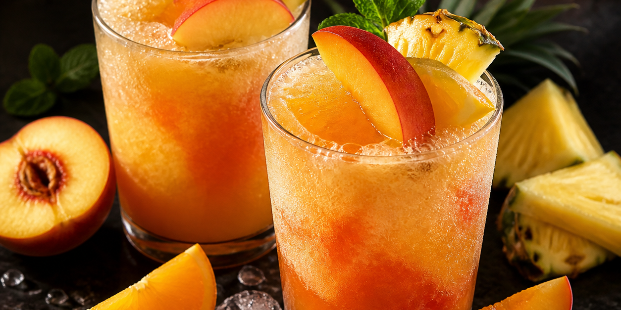 Peach-Pineapple Fruit Slush Peach-Pineapple Fruit Slush
