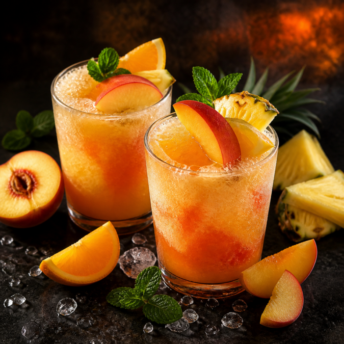 Peach-Pineapple Fruit Slush