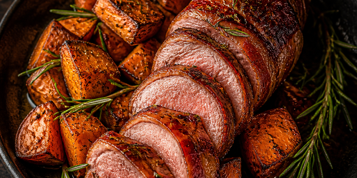 Sweet-Smoky Bacon Pork Tenderloin