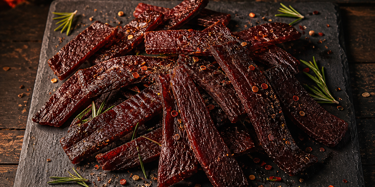 Sweet-Smoky Bourbon Beef Jerky