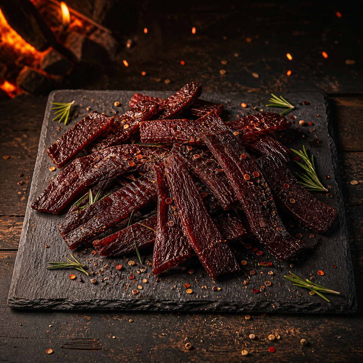 Sweet-Smoky Bourbon Beef Jerky