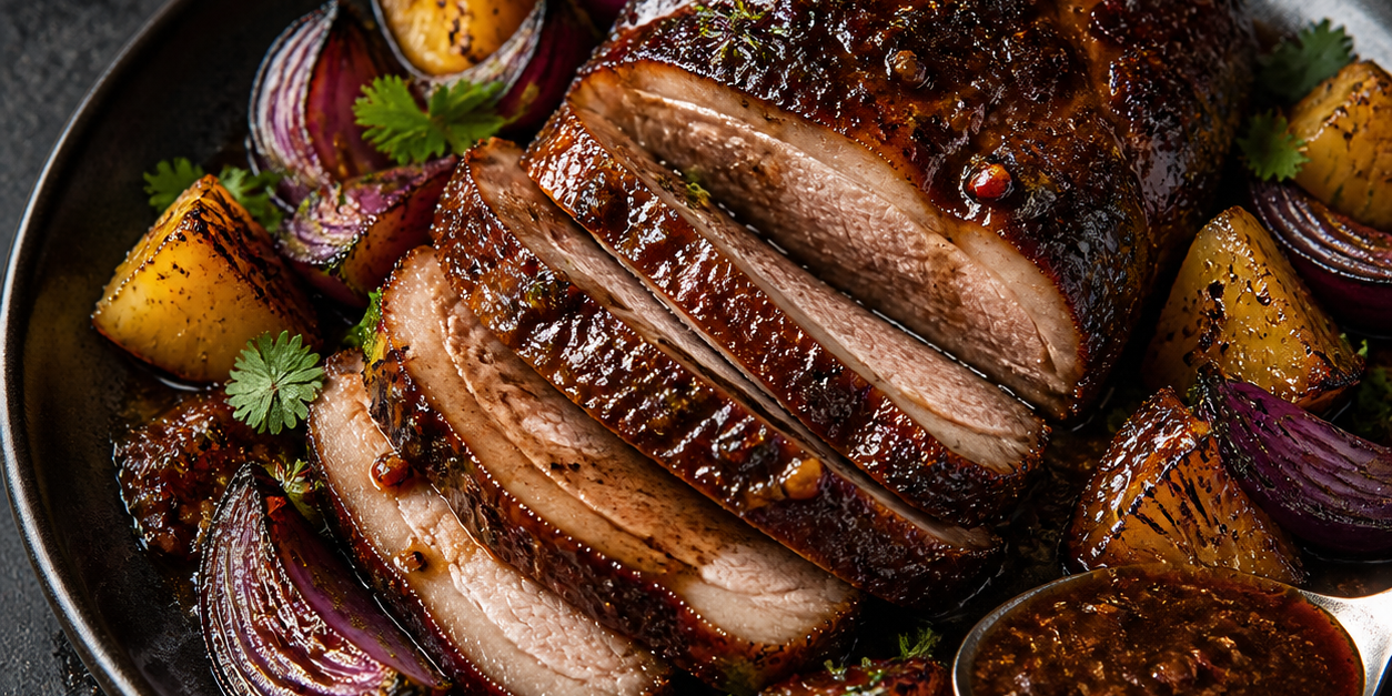 Sweet-Smoky Pineapple Pork Roast