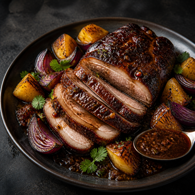 Sweet-Smoky Pineapple Pork Roast Sweet-Smoky Pineapple Pork Roast