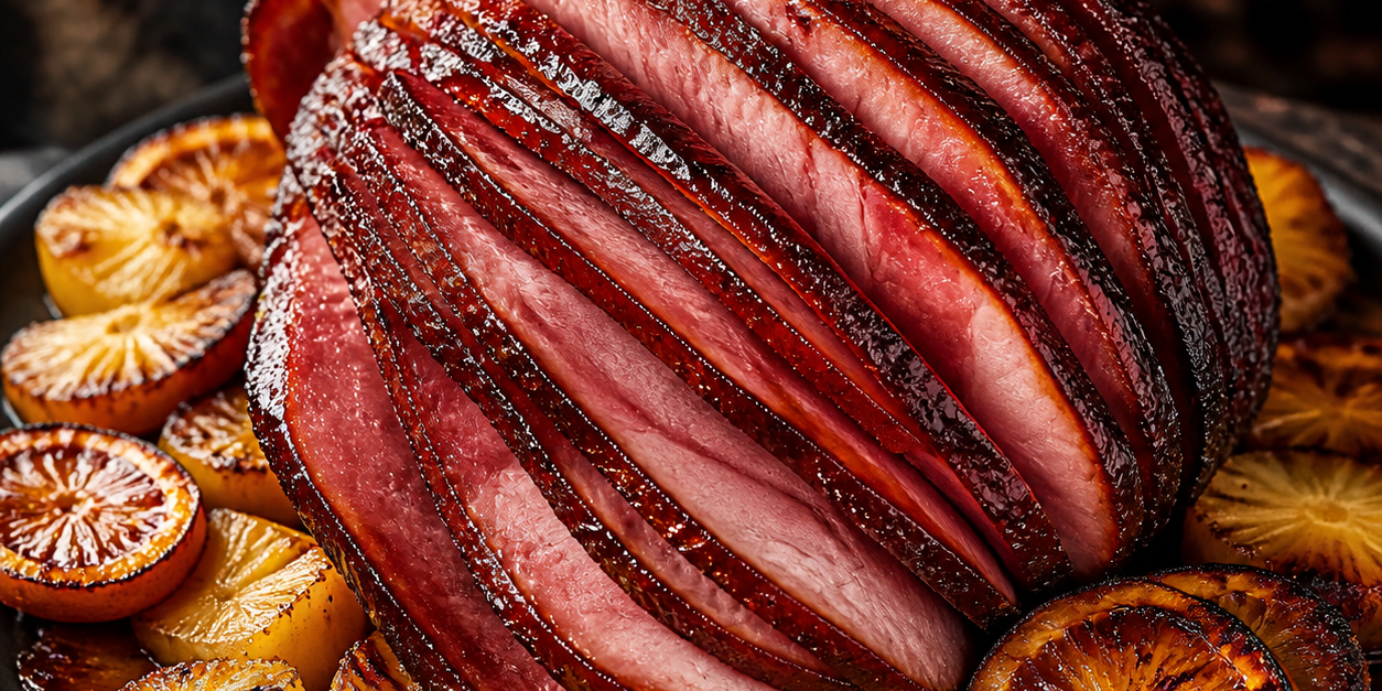 Sweet-Smoky Pineapple Smoked Ham