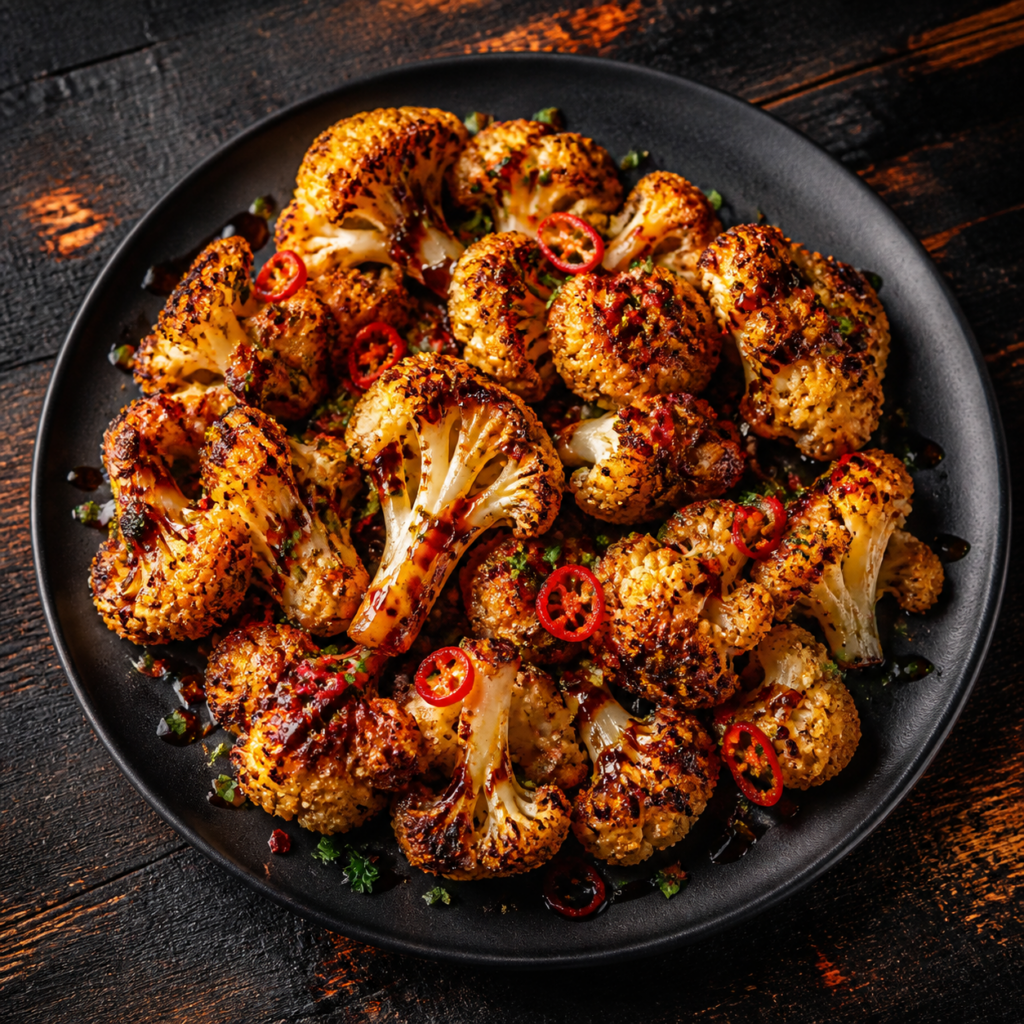Sweet & Smoky Roasted Cauliflower