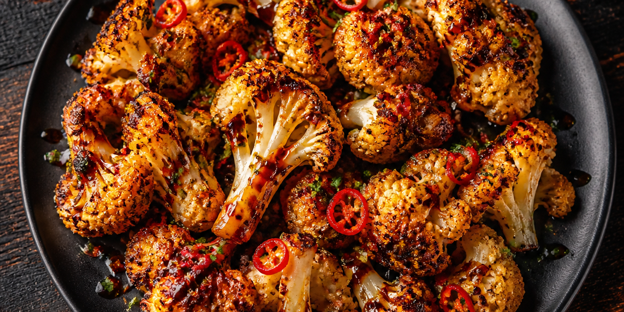 Sweet & Smoky Roasted Cauliflower
