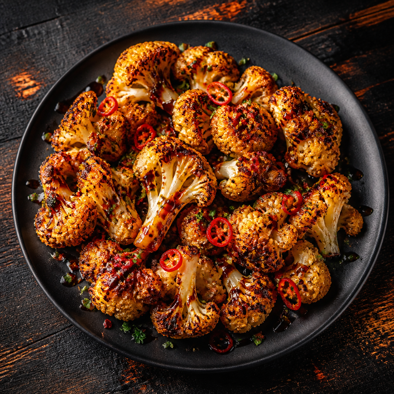 Sweet & Smoky Roasted Cauliflower