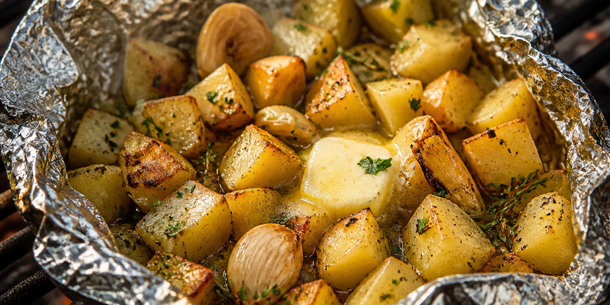 Tuscan Grilled Foil-Pack Potatoes Tuscan Grilled Foil-Pack Potatoes