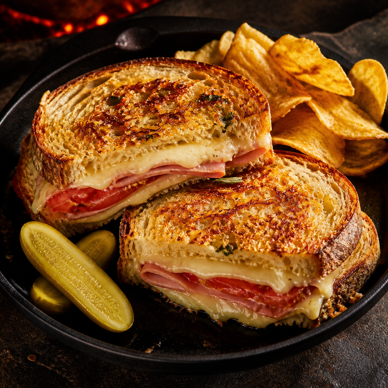 Tuscan Grilled Ham & Cheese