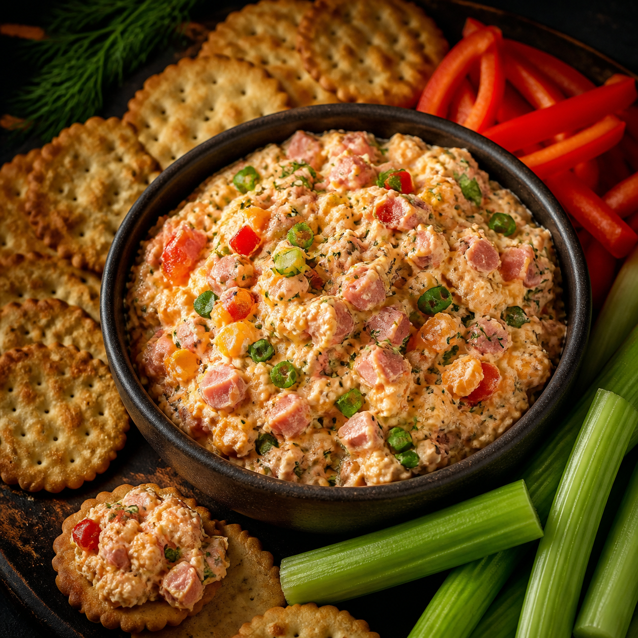 Tuscan Ham & Cheddar Spread