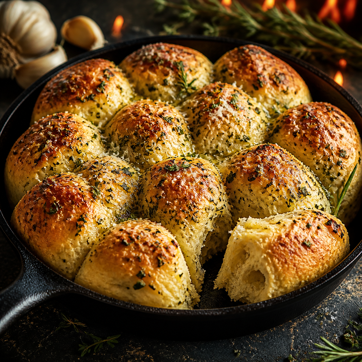 Tuscan Herb Pull-Apart Rolls