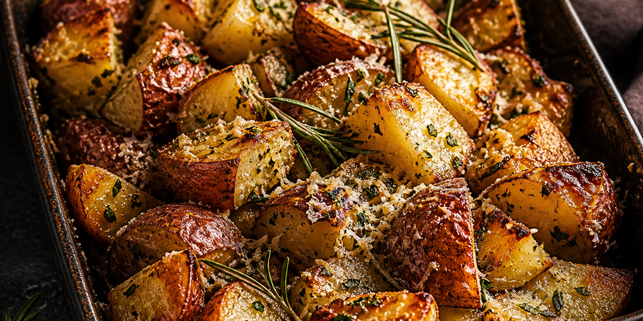 Tuscan Parmesan Italian Potatoes