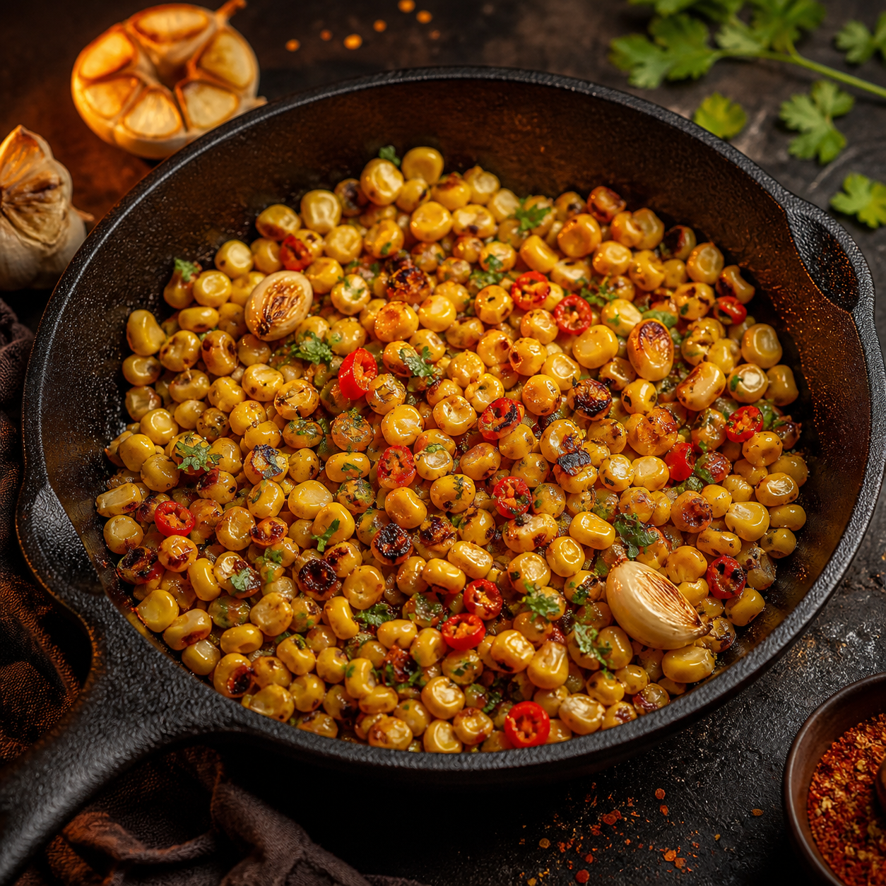 Tuscan Skillet-Fried Corn