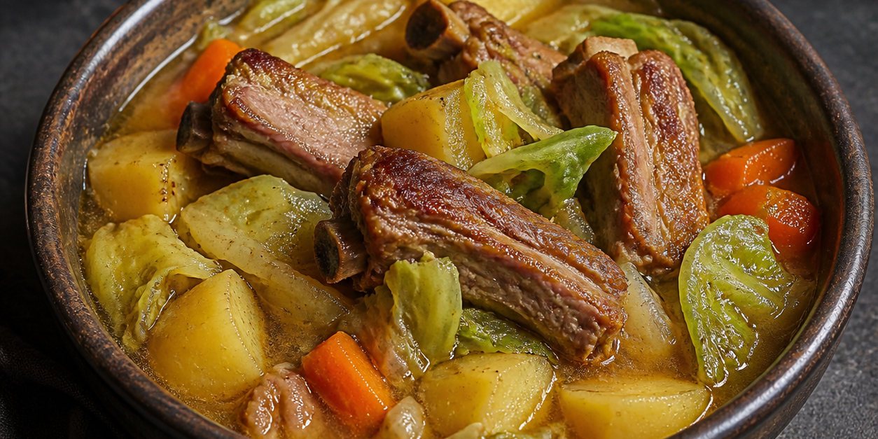 Tuscan Spare Rib & Cabbage Braise
