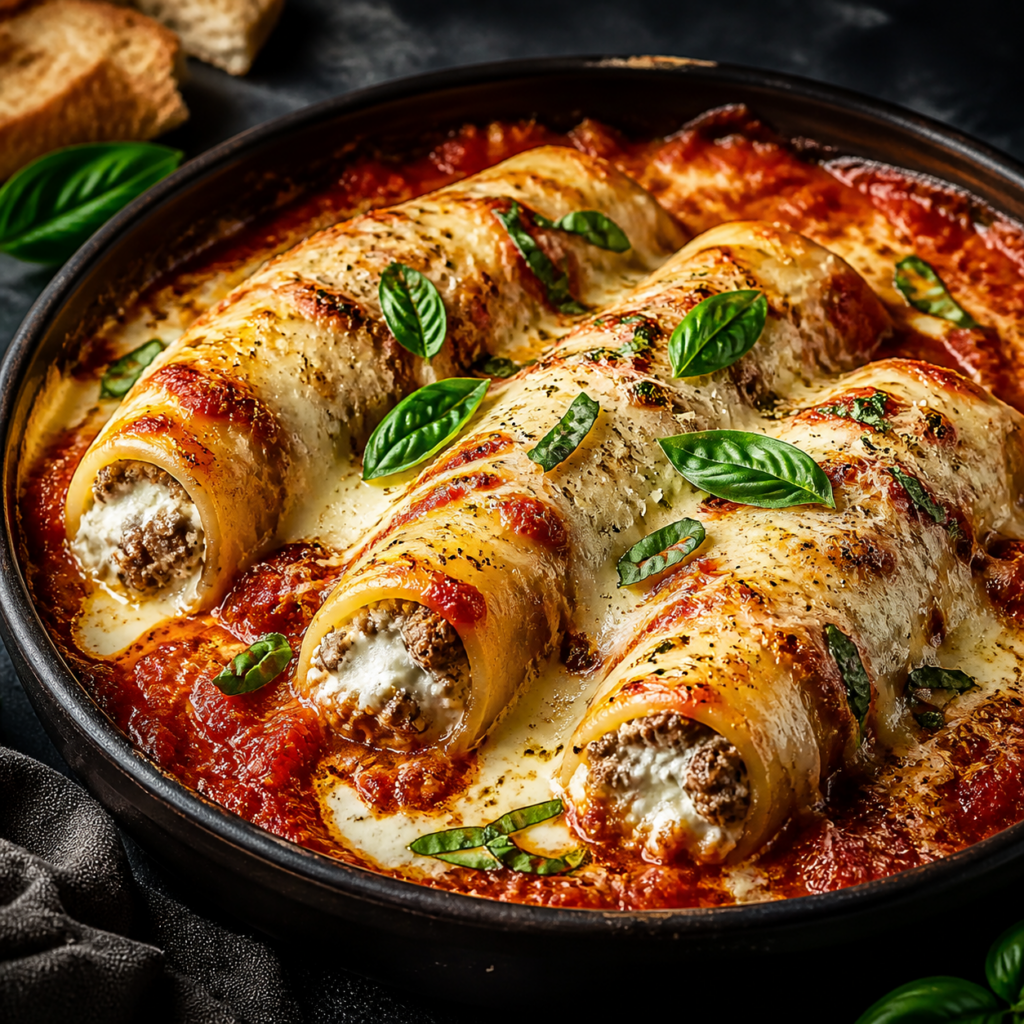 Tuscan Stuffed Manicotti