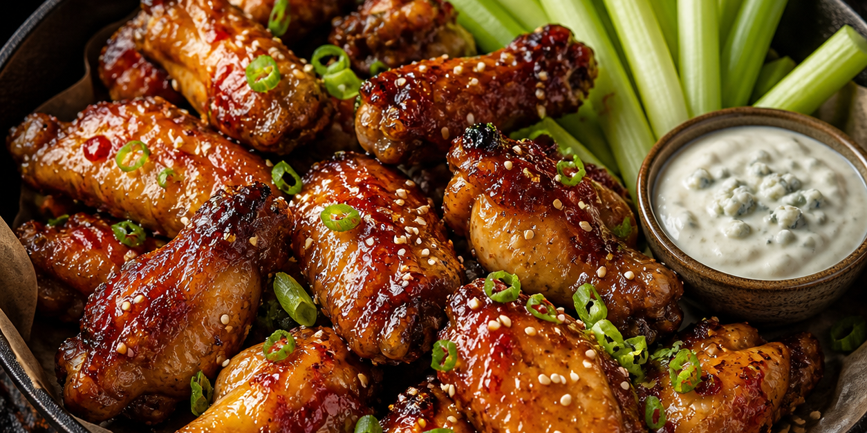 Zesty Apricot Party Wings
